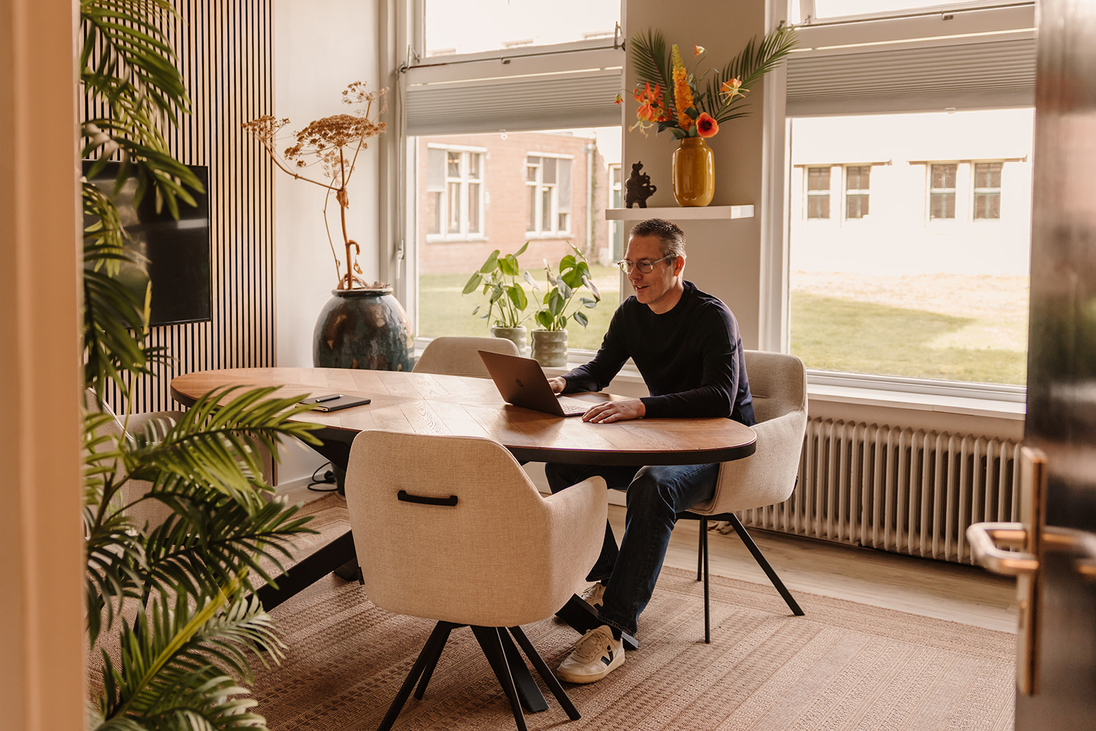 Strategische sessie aan tafel op Landgoed Dijk en Duin in Castricum